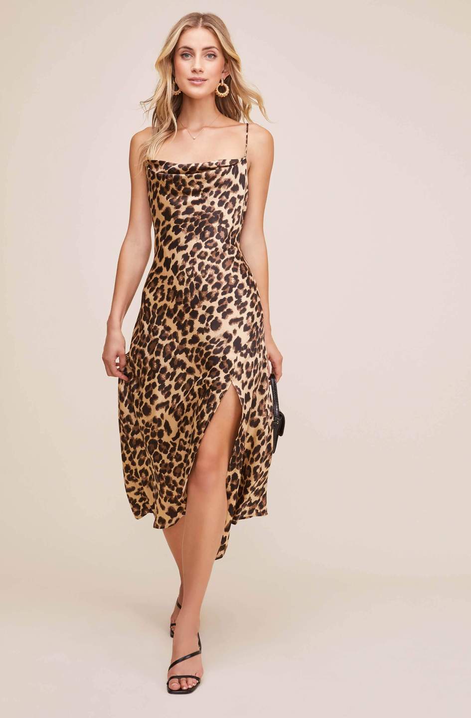GAIA ANIMAL PRINT MIDI DRESS